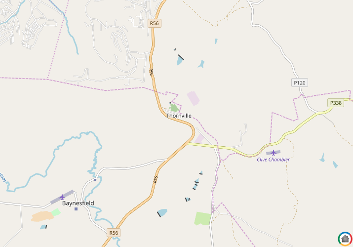 Map location of Thornville